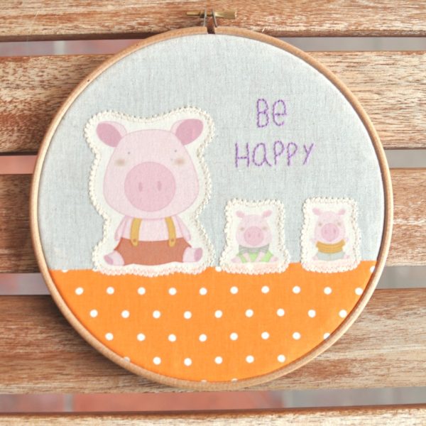 TELA IMPRESA KIT BE HAPPY